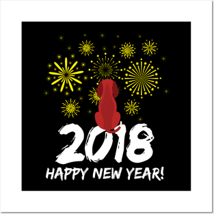 2018 Happy New Year t shirt Posters and Art